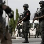 Security personnel during operations in Nigeria.