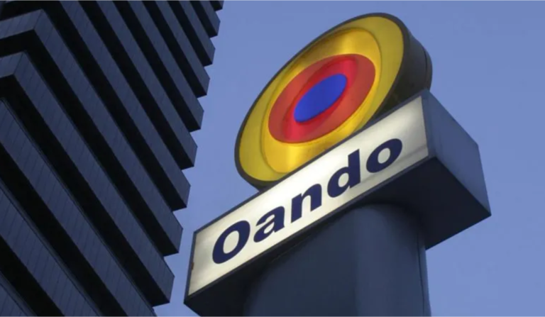 Oando officials inspect the Azuzuama-1 flowline after the Bayelsa oil spill investigation.