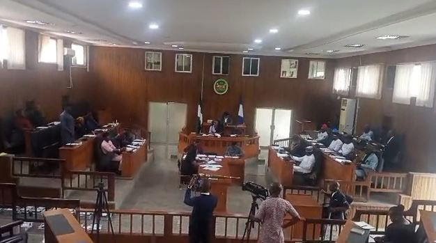 Members of the Cross River State House of Assembly during plenary after passing the Health Quackery Bill.