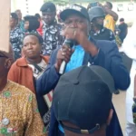 FCT NUT Chairman, Comrade Abdullahi Mohammed Shafas leading the protest