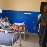 Governor Babagana Zulum during an inspection visit to the National Orthopaedic Hospital Azare.