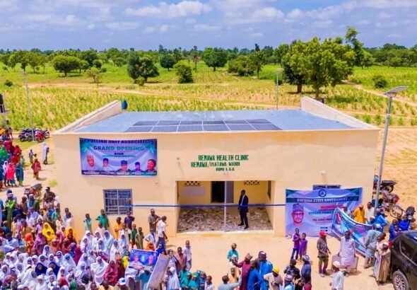Governor Dikko Umaru Radda commissioning the Remawa Health Clinic in Katsina State.