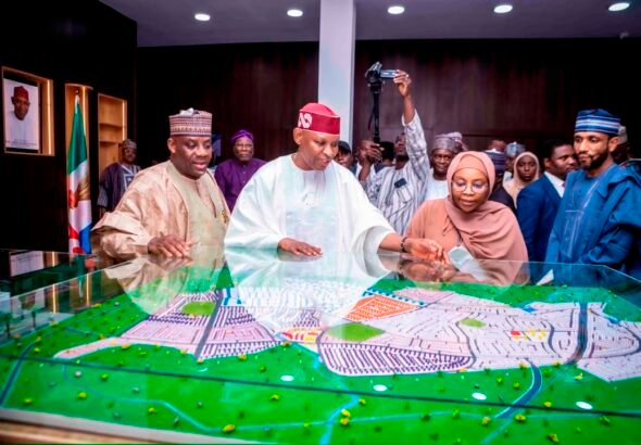 Newly recruited teachers receiving appointment letters in Kano State.