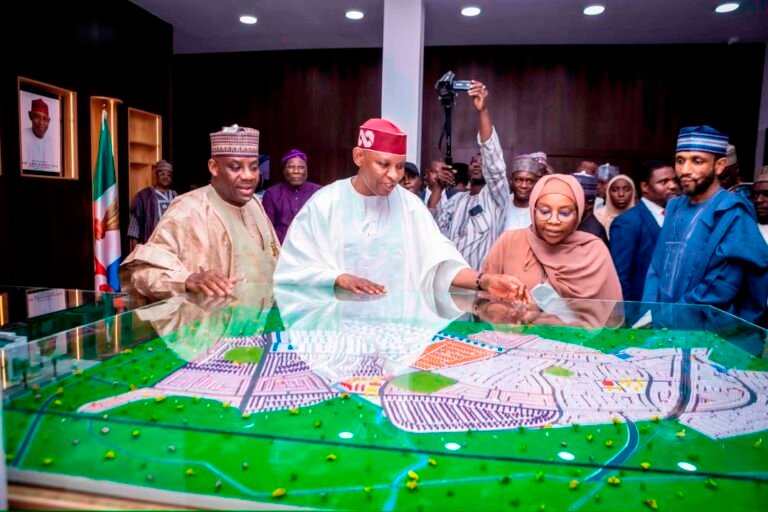 Newly recruited teachers receiving appointment letters in Kano State.