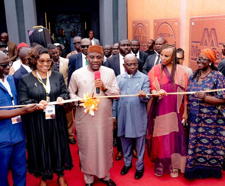 Education Minister Tunji Alausa launches the Manu-Tech Innovation Pod at Michael Okpara University of Agriculture, Umudike.