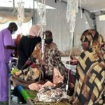 Health workers respond to the Sudan cholera outbreak in West Kordofan amid the ongoing conflict.