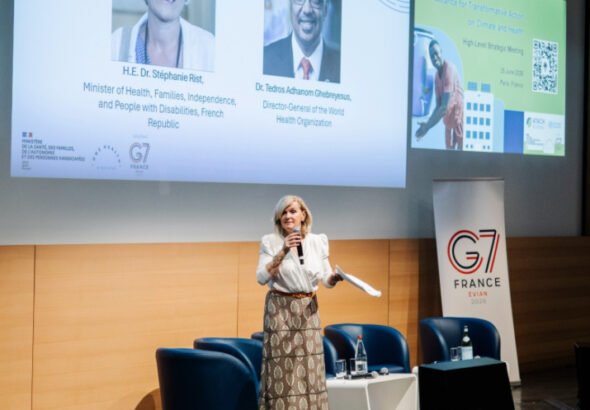 Global health leaders meet in Paris to discuss climate change and health under France's G7 Presidency.