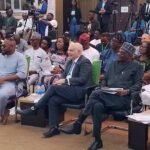 Israeli Ambassador Michael Freeman addresses participants during the closing ceremony of iFAIR Cohort 4 in Abuja while announcing funding for iFAIR 5.