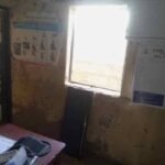 Leaking maternity ward inside a rural clinic in Kano State.