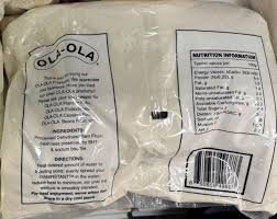 Packaged Ola-Ola Authentic Pounded Yam recalled in Canada over undeclared milk allergen.
