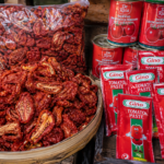 Dried and packed paste tomatoes