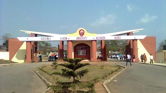 Entrance gate of Adekunle Ajasin University during the ASUU strike.