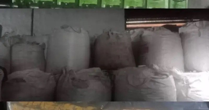 NAFDAC enforcement officers seal a factory producing banned alcoholic drinks in Ogun State.