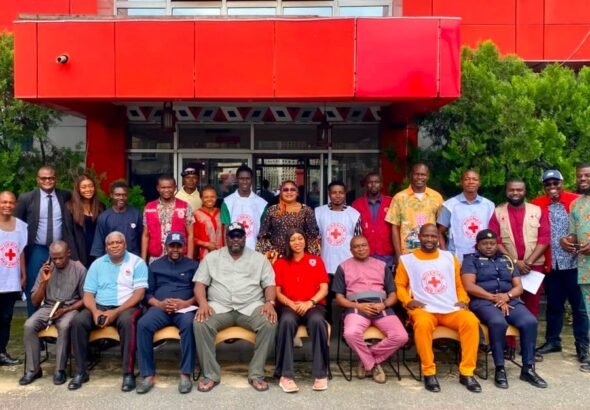 Red Cross officials and emergency stakeholders at a flood preparedness meeting in Calabar