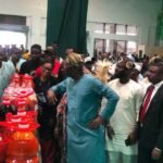 Governor Babajide Sanwo-Olu inspecting the Agege Fresh Food Hub in Lagos.