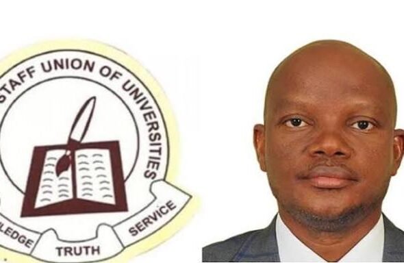 ASUU President Prof. Chris Piwuna addresses journalists during a press conference in Jos.