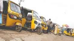 Commercial tricycles operating in Umuahia, Abia State.