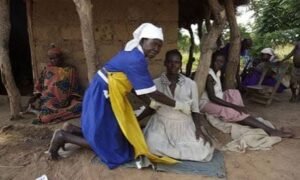 Rural maternal healthcare facility in Nigeria.