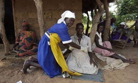 Rural maternal healthcare facility in Nigeria.