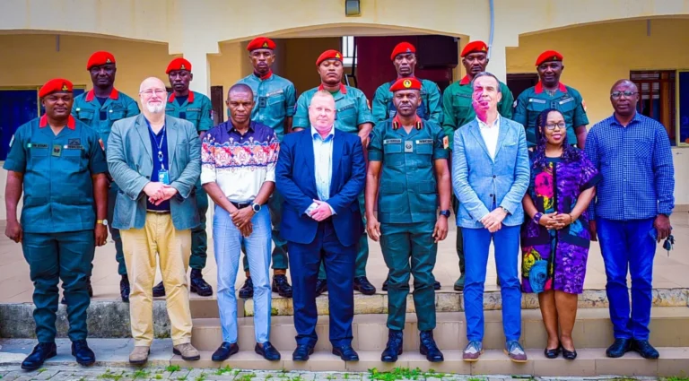 UNODC delegation meeting with NSCDC Mining Marshals in Abuja.