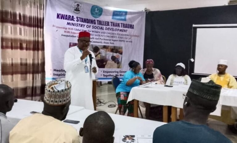 UNICEF officials and Kwara State stakeholders during psychosocial support training for Woro abduction survivors.
