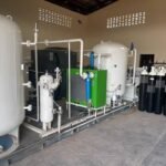Medical oxygen cylinders at the Niger Gas production facility in Enugu