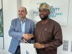 Officials of LSWC and Julius Berger during a meeting in Lagos.
