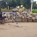 Refuse heap accumulated at Odo-Eran in Lagos despite efforts to control indiscriminate waste dumping.