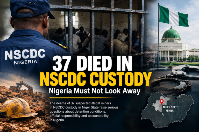 37 Died in NSCDC Custody: Nigeria Must Not Look Away