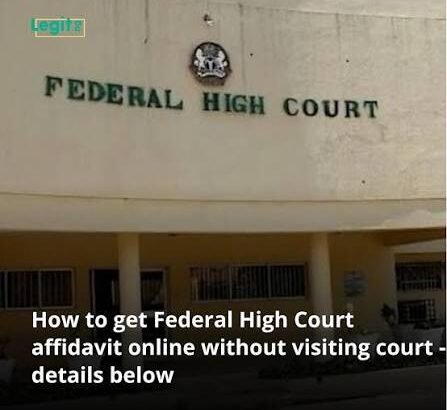 Federal High Court e-Affidavit Portal for online affidavit applications
