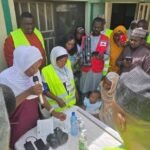Health workers prepare for an azithromycin distribution campaign in Adamawa