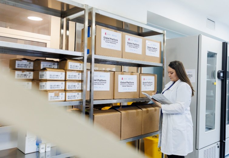 Childhood cancer medicines and treatment supplies in hospital