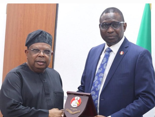 EFCC Chairman Ola Olukoyede meets Power Minister Joseph Tegbe