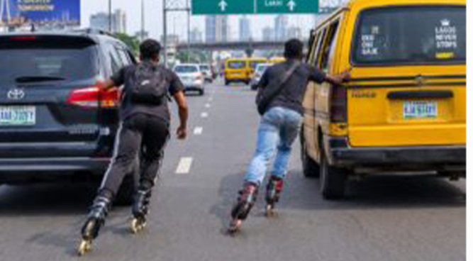 LASTMA warns children against skating on busy Lagos roads