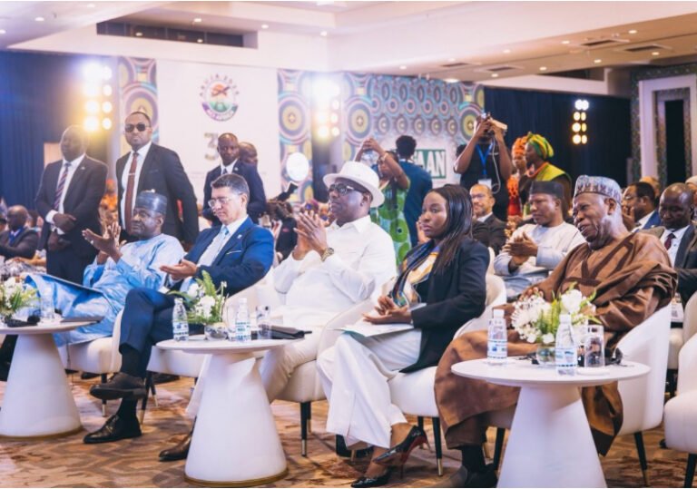 Aviation Minister Festus Keyamo speaks at the ACI Africa conference in Abuja