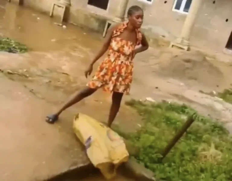 Ogun Arrests Woman Filmed Dumping Refuse Into Drainage in Viral Video