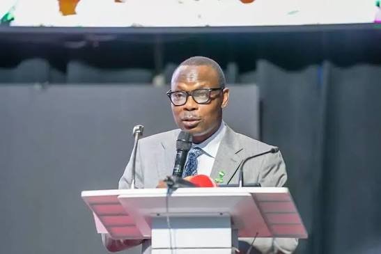 Minister of State for Health Iziaq Salako at the OneSCD launch during UNGA81.
