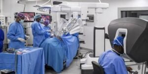 Surgeon performs tele-robotic surgery on a patient in Abuja