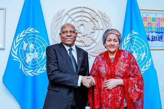 Vice President Kashim Shettima meets UN Deputy Secretary-General Amina Mohammed in New York