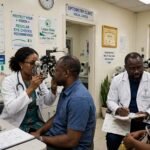 Optometrists conduct eye-health awareness and screening activities in Lagos for World Sight Day.