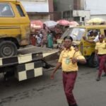 LASTMA officials responding to a road traffic incident in Lagos.