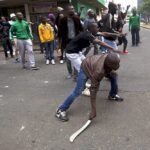 Nigerian returnees arrive in Lagos following evacuation from South Africa.