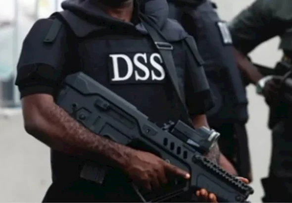 Security personnel during an operation linked to the abduction of prospective NYSC members in Imo State.