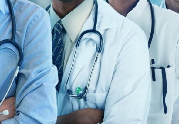 Doctors provide care in a hospital as the NMA raises concerns over the declining medical workforce in Ondo State.