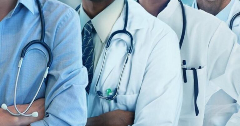 Doctors provide care in a hospital as the NMA raises concerns over the declining medical workforce in Ondo State.