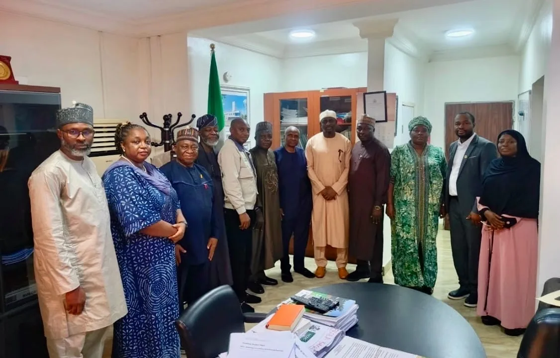 A delegation of Cross River State veterinary officials during a courtesy visit to NCDC Director-General, Dr Jide Idris, in Abuja.