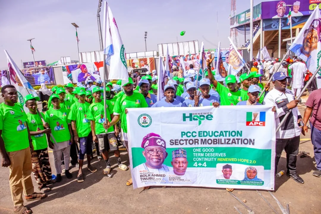 Young Nigerians participate in technical and vocational skills training under a government-supported programme.