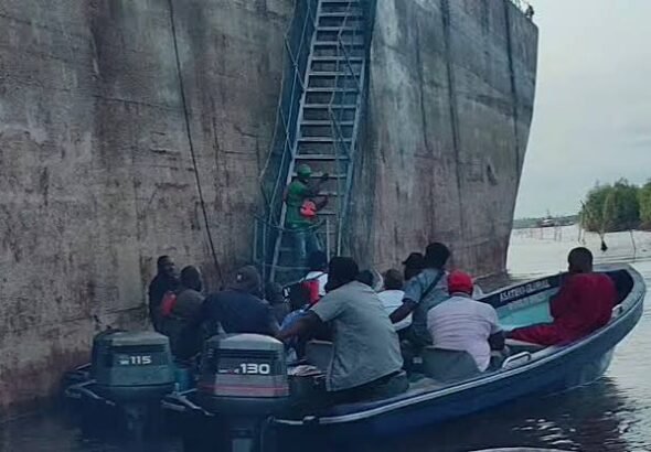 A boat on the waterways of Kula Kingdom in Rivers State.