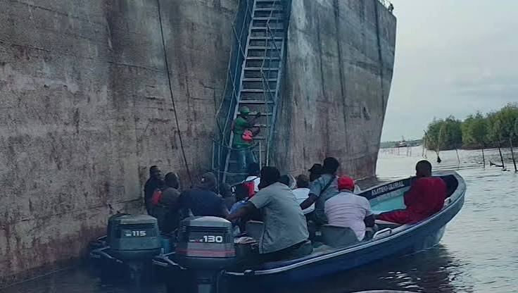 A boat on the waterways of Kula Kingdom in Rivers State.