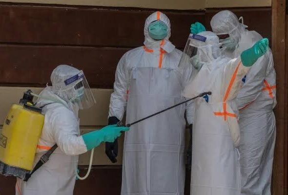 Anambra State health officials discussing Ebola surveillance and emergency preparedness.